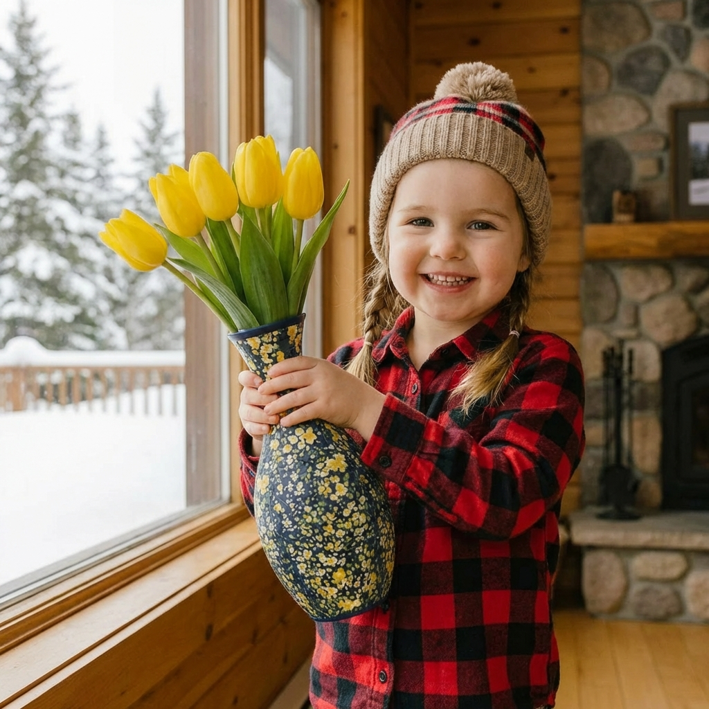 Elegant 3D Puzzle Vase – Usable for Real Flowers