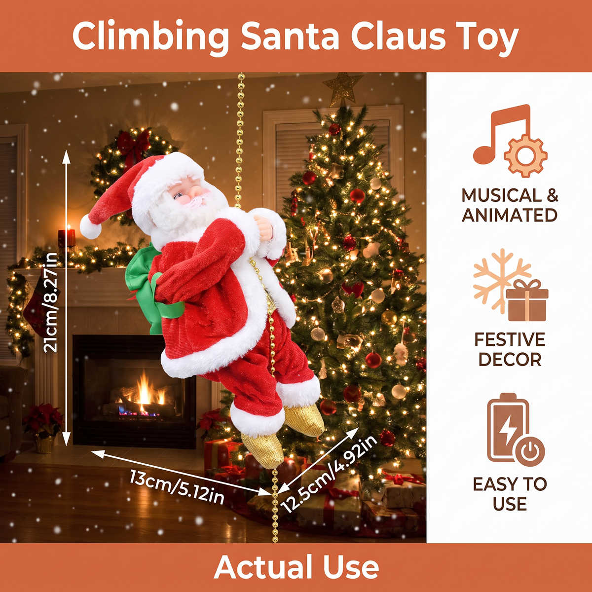 Climbing Santa Claus Toy