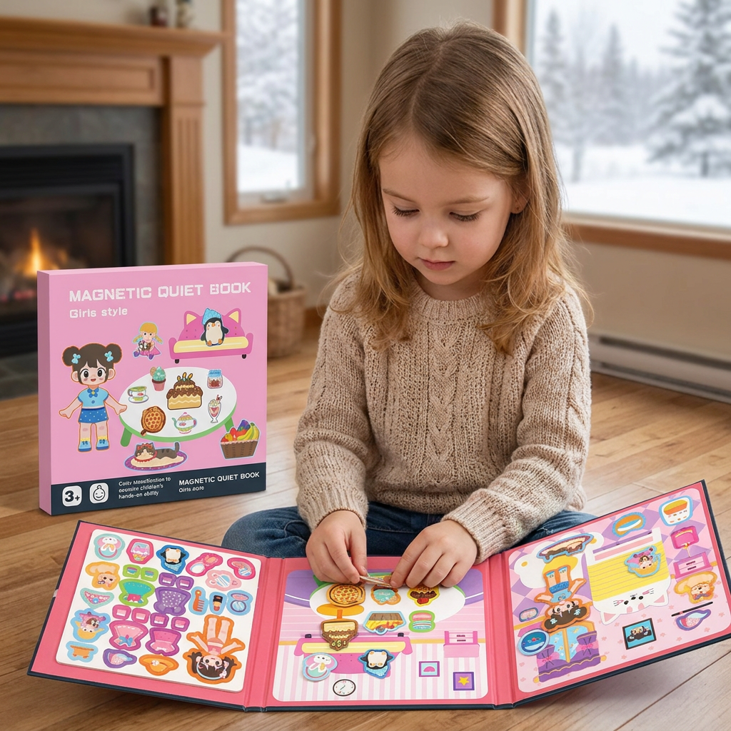 Montessori Magnetic Quiet Book – Creative Dress-Up & Scene Play