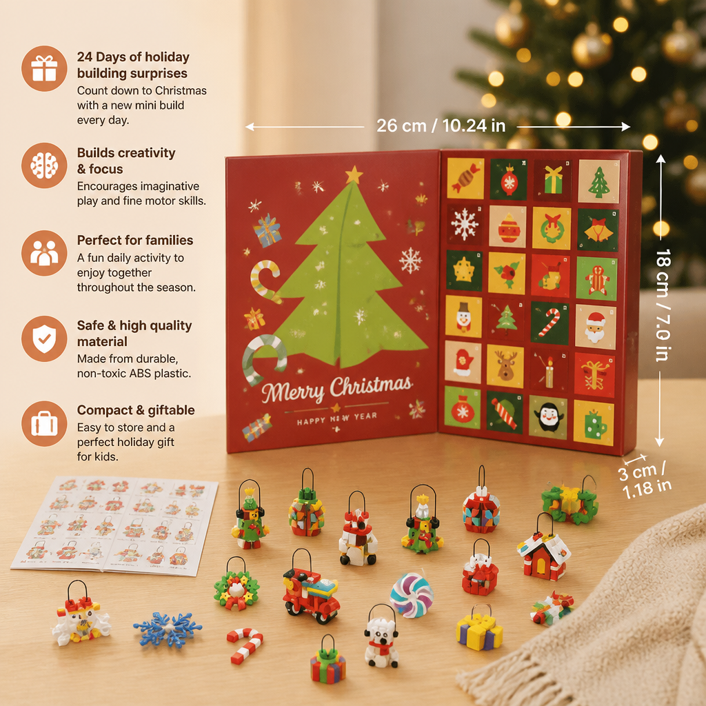 Christmas Ornament Building Blocks Advent Calendar