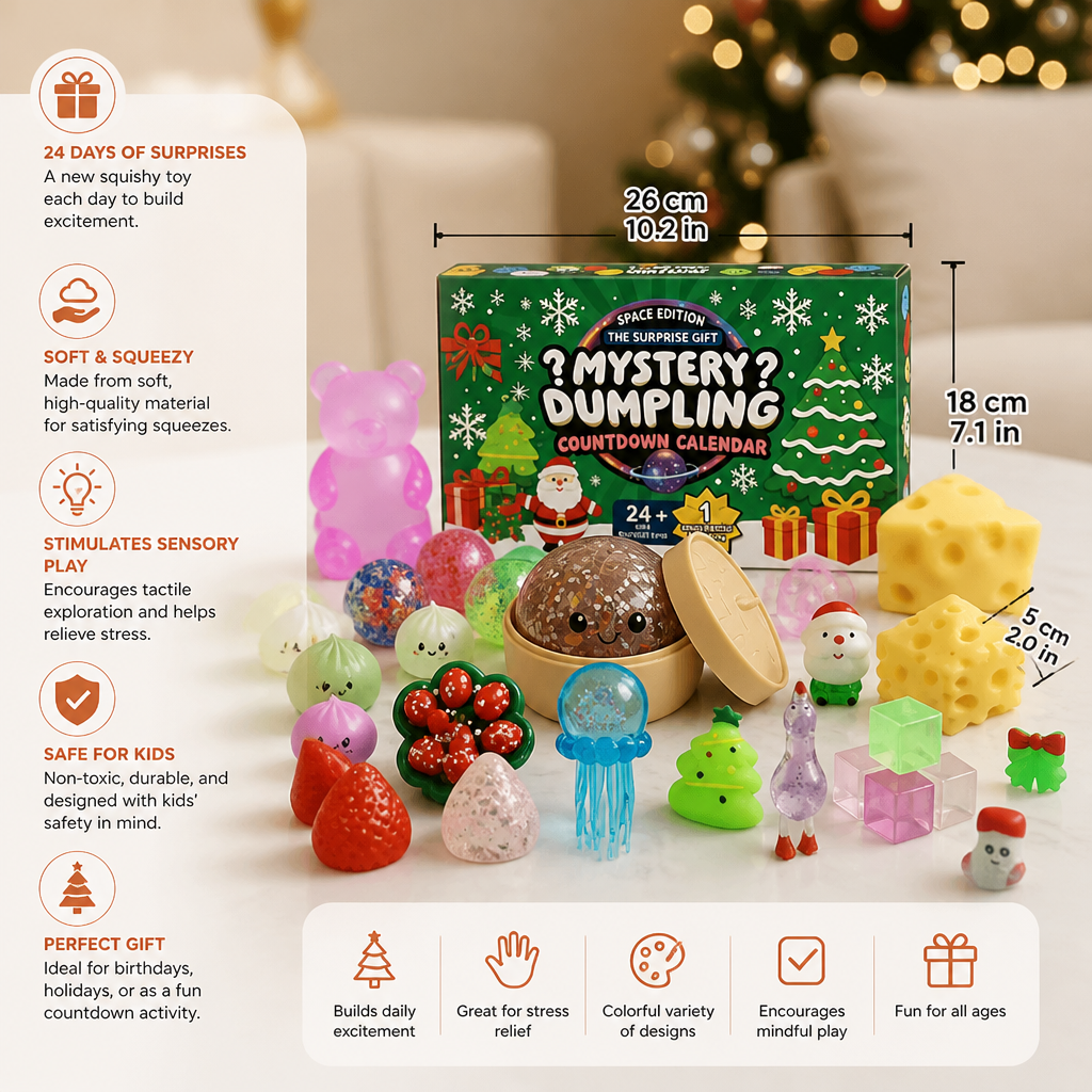 Christmas Squishy Advent Calendar for Kids