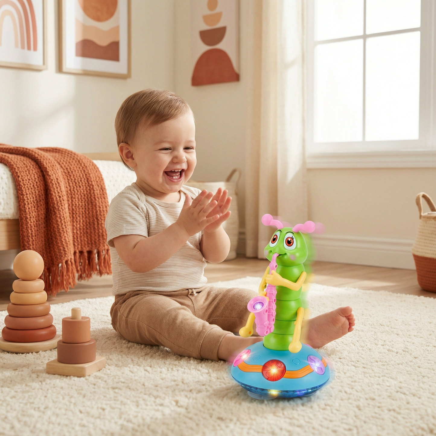 Dancing Saxophone Caterpillar Children's Toy