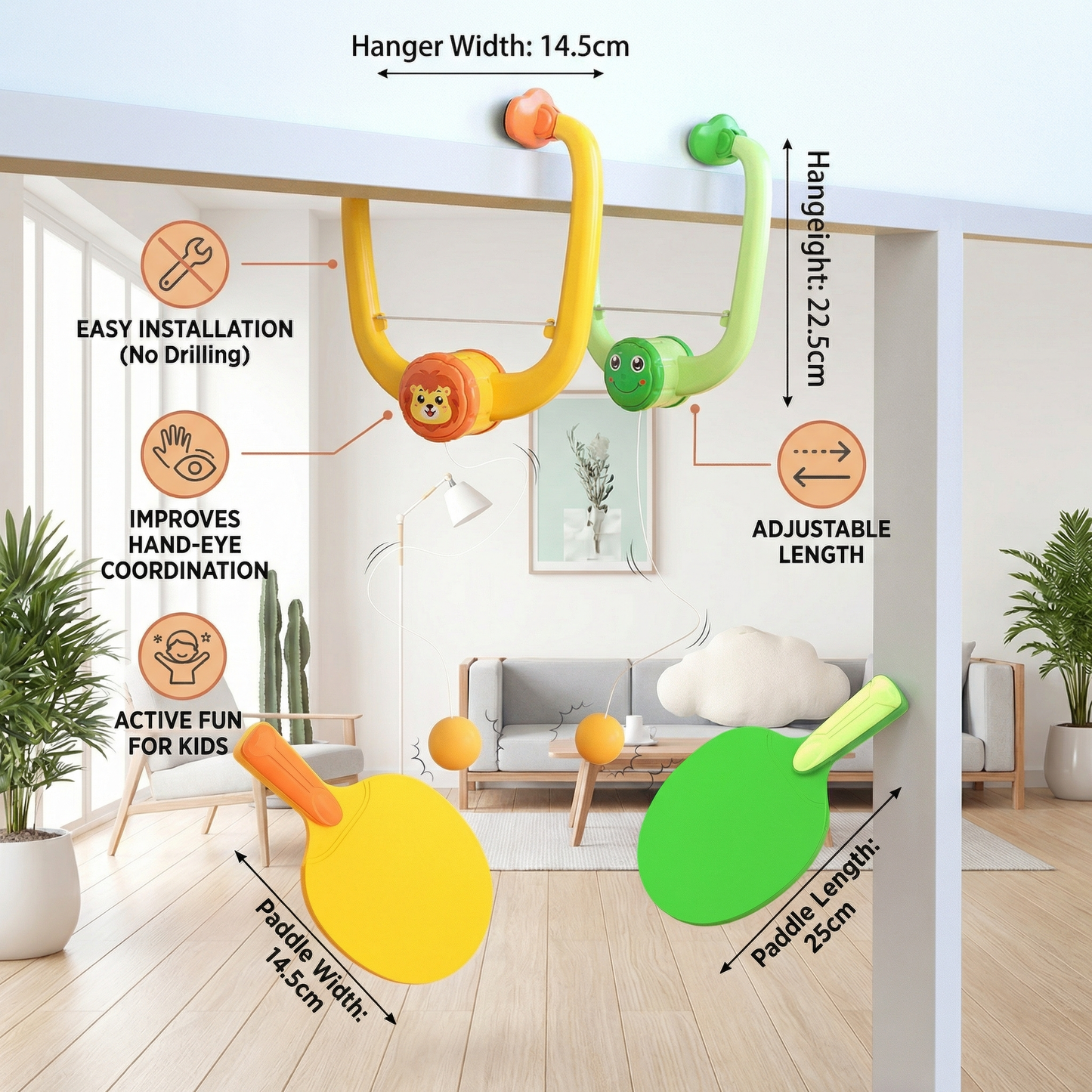 Door Frame Ping Pong Set