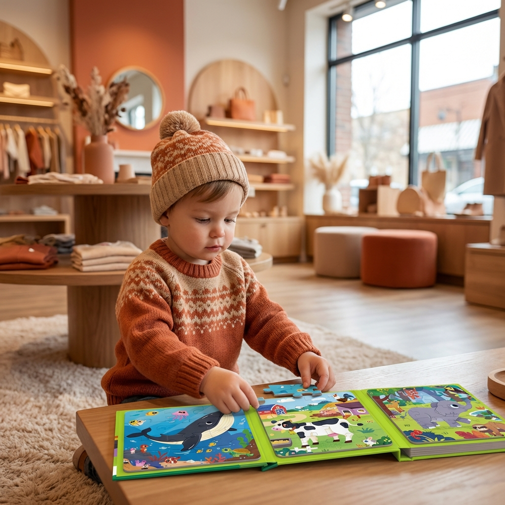 Magnetic Montessori Puzzle Book