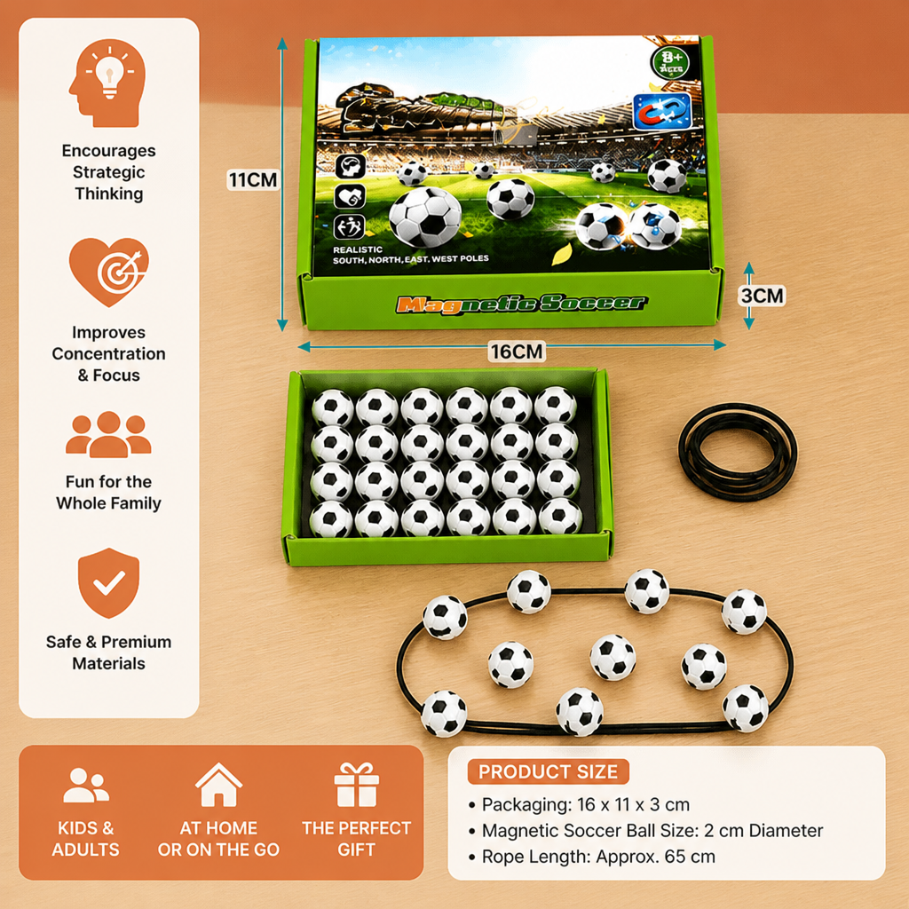Magnetic Soccer Strategy Game – Interactive Family Challenge for Kids & Adults