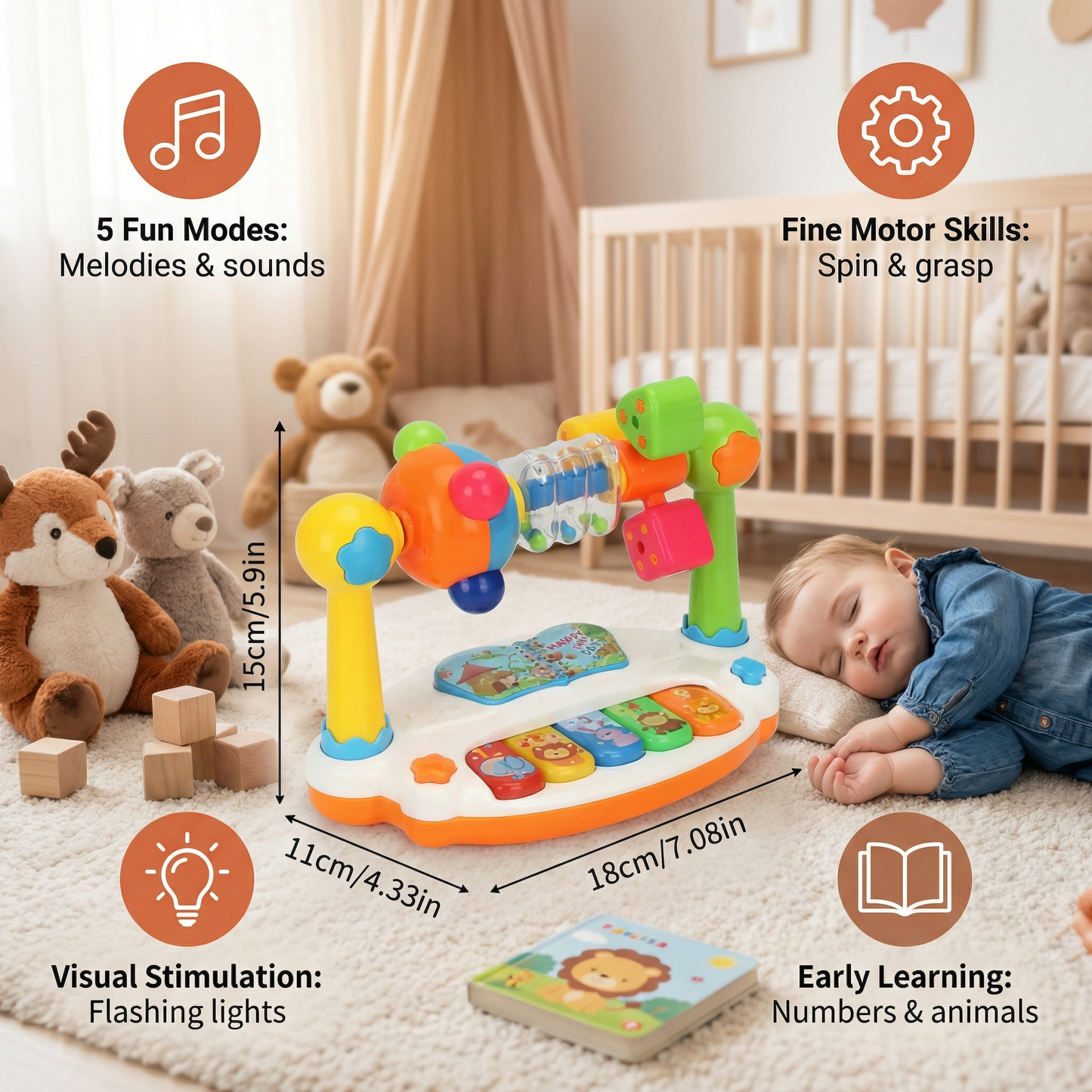 Musical 5-in-1 Learning Toy for Babies