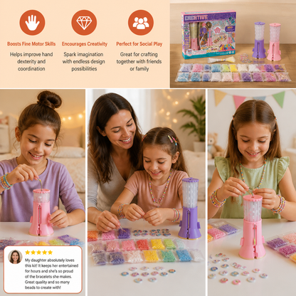 DIY Beaded Bracelet Making Kit for Kids