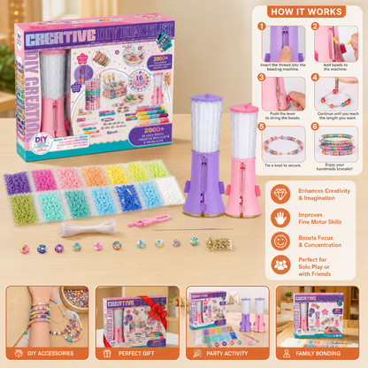 DIY Beaded Bracelet Making Kit for Kids