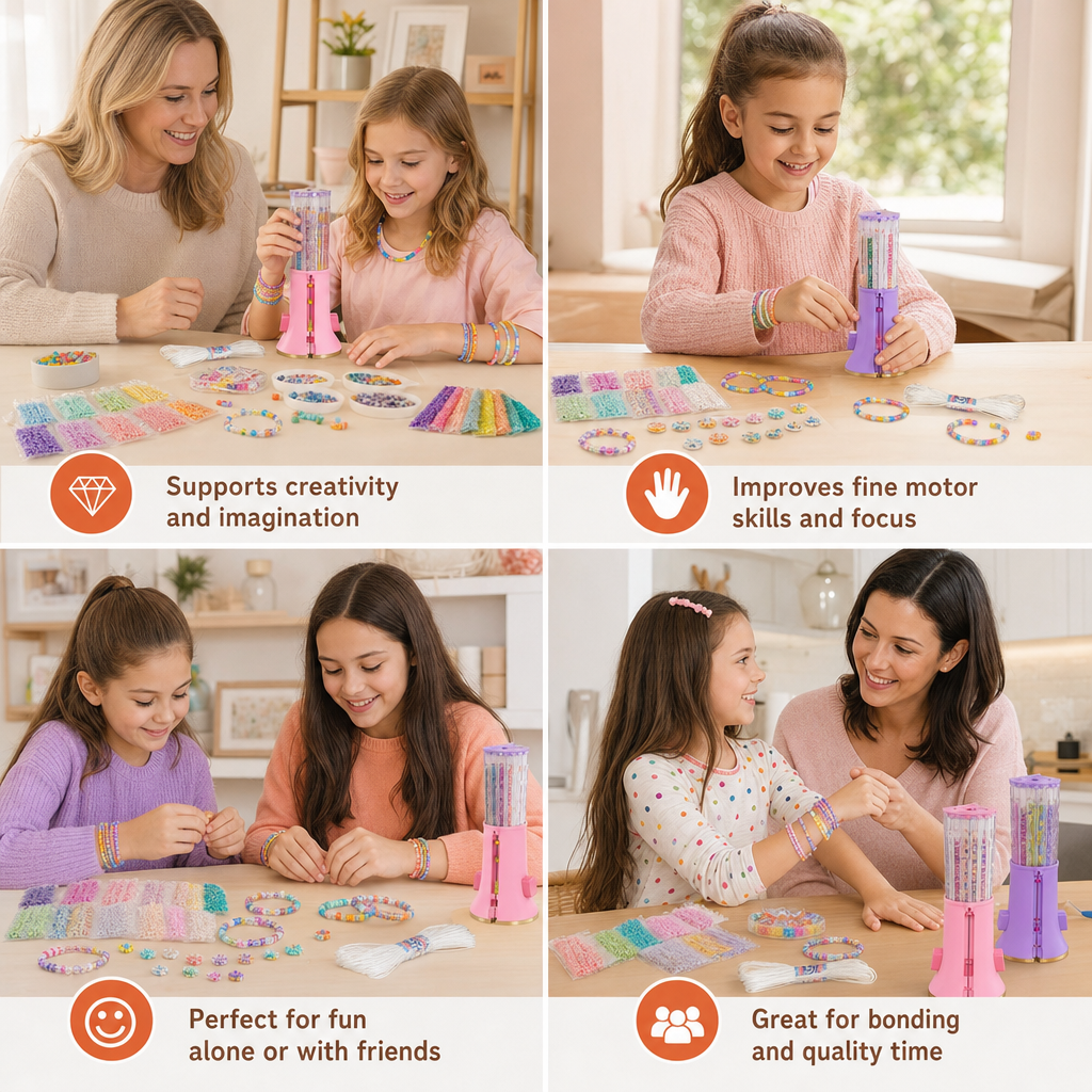 DIY Beaded Bracelet Making Kit for Kids