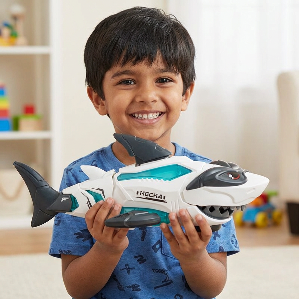 Light-Up Music Shark Children's Toy