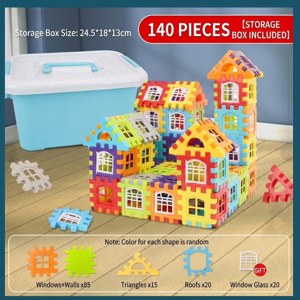 Montessori Window Building Blocks for Children