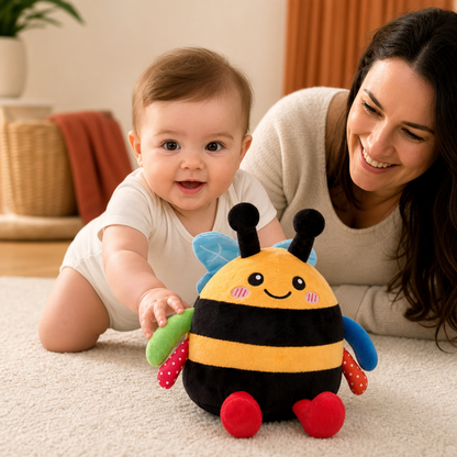 Interactive Musical Tummy Time Bee Plush Toy