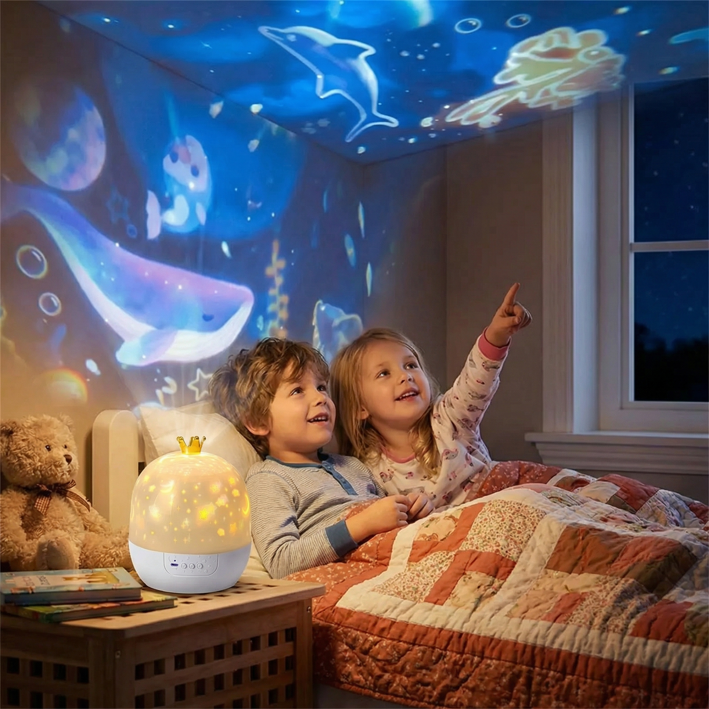 2-in-1 Children's Night Light and Projector
