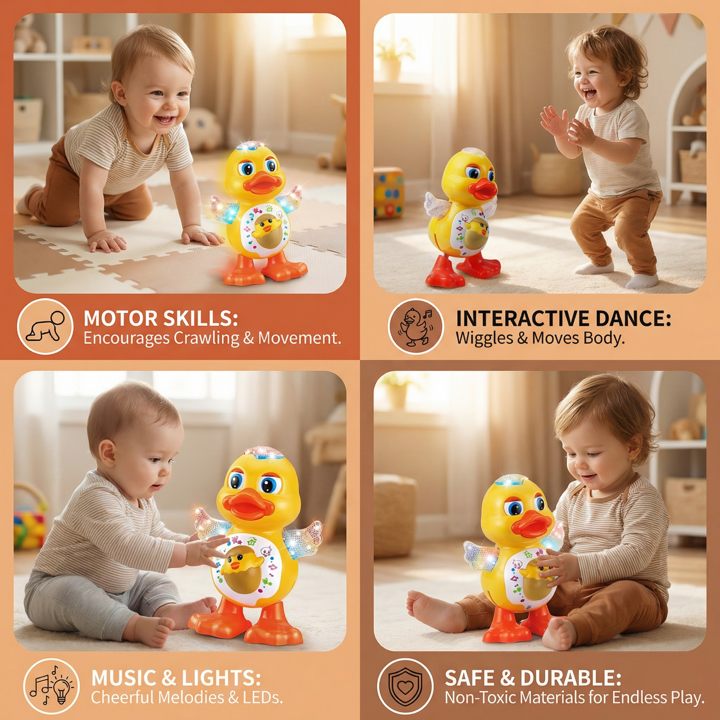 Dancing Baby Duck Toy for Kids