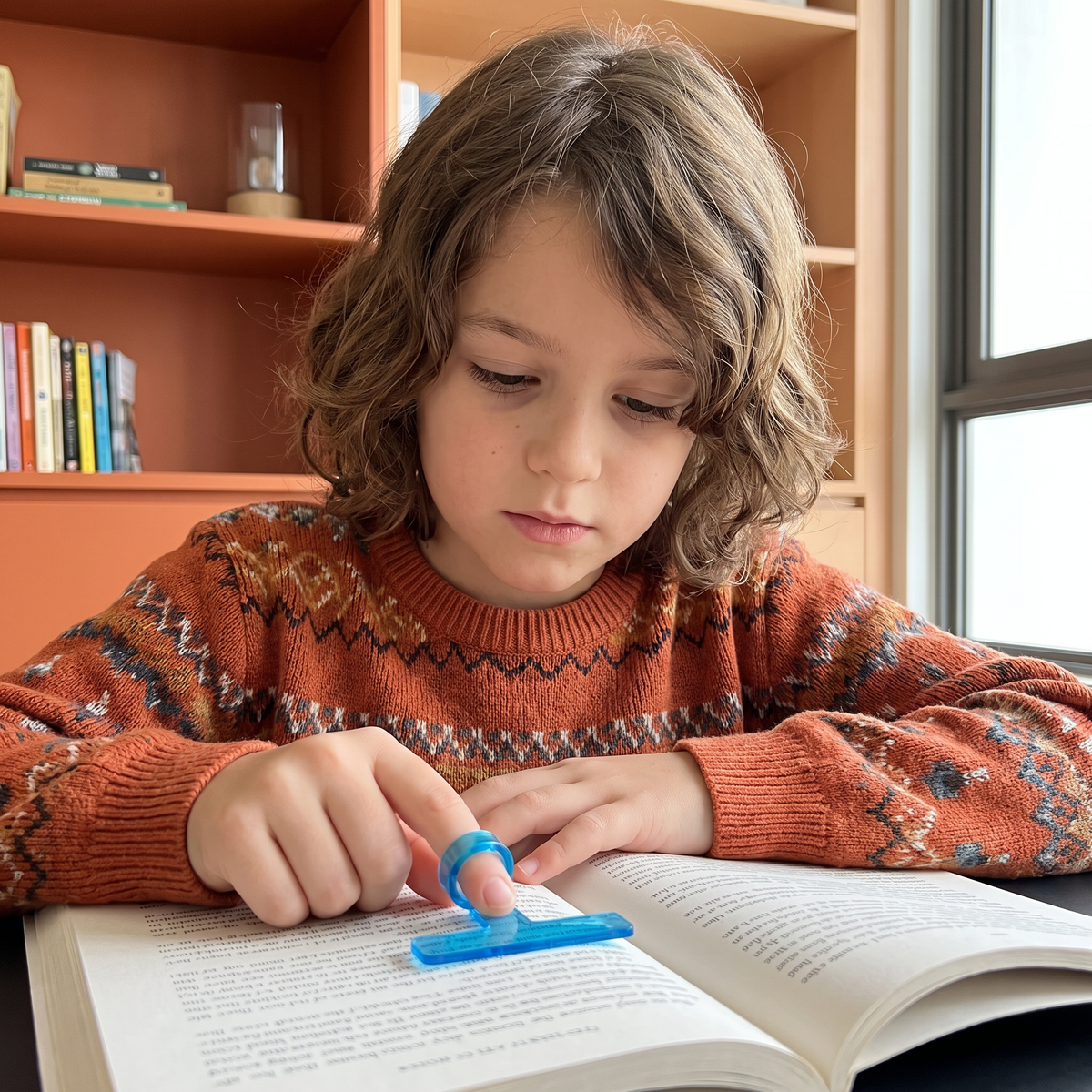Kids’ Finger Reading Tracker – Translucent Reading Guide