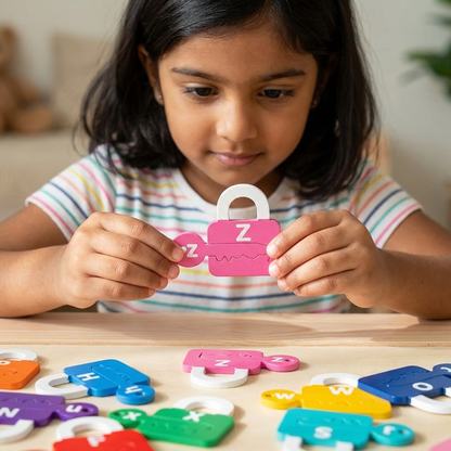Letters and Math Locks and Keys Learning Game
