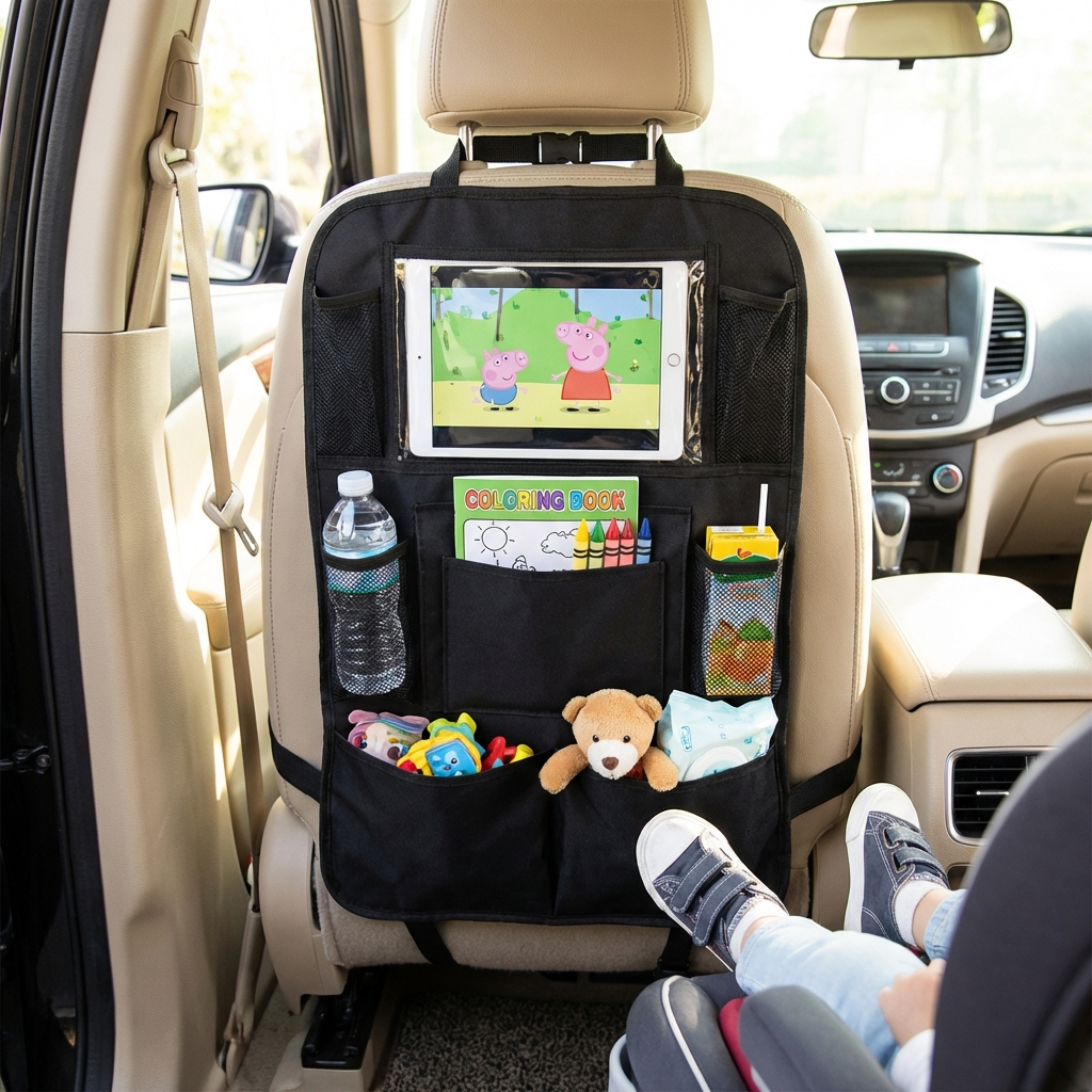 Car Seat Protector and Organizer for Kids
