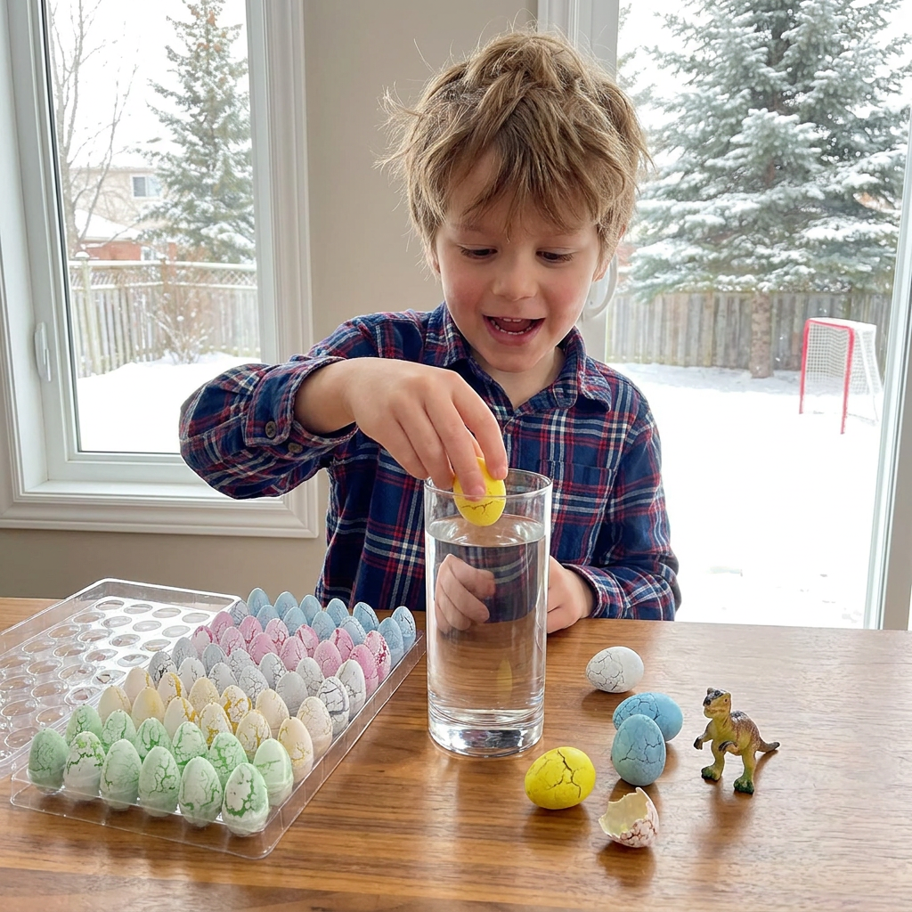 Hatching Dinosaur Egg Kit – Grow-in-Water Dino Eggs with Surprise Toys