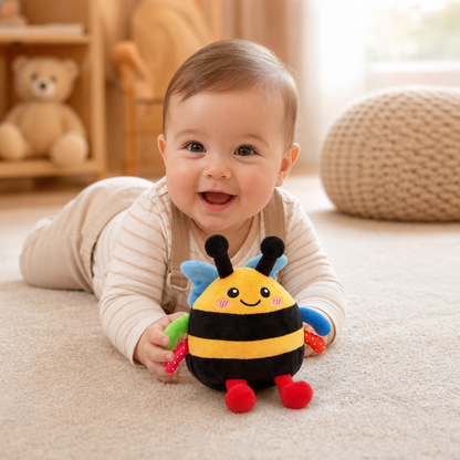 Interactive Musical Tummy Time Bee Plush Toy