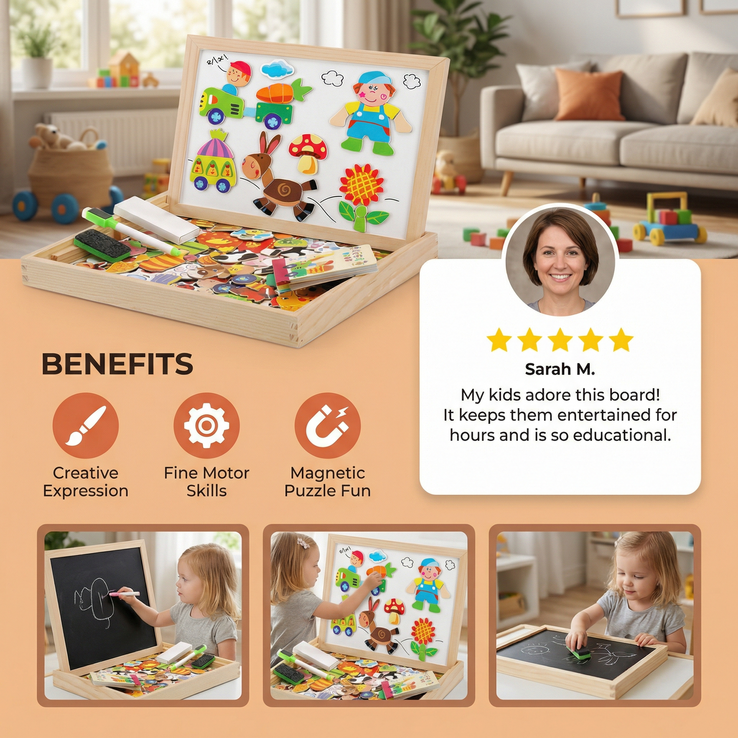 2-in-1 Montessori Drawing Board