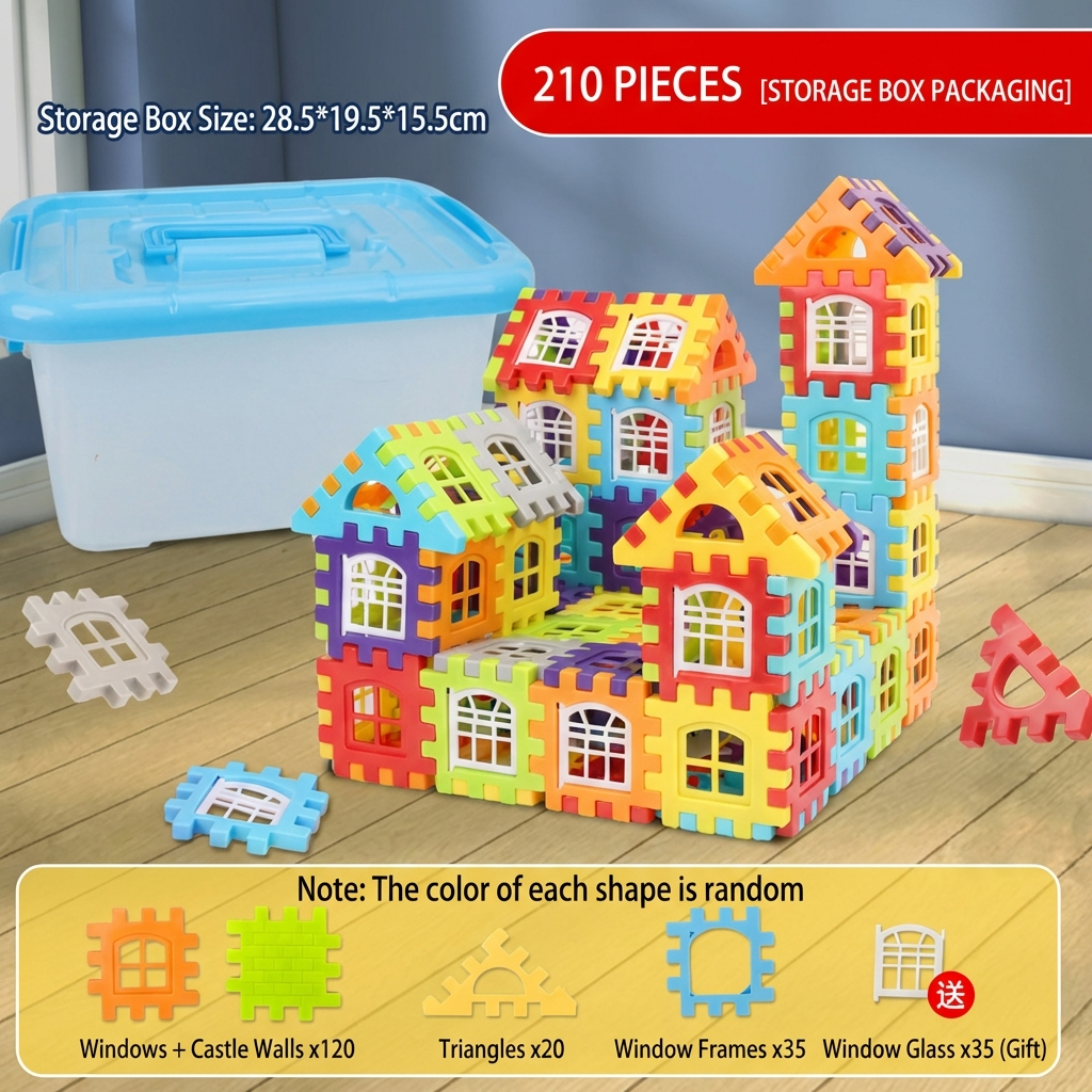 Montessori Window Building Blocks for Children