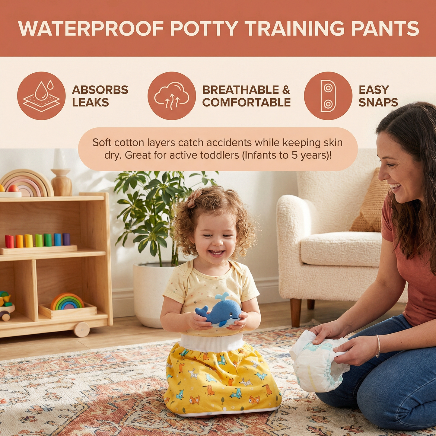 Waterproof Baby Potty Training Pants