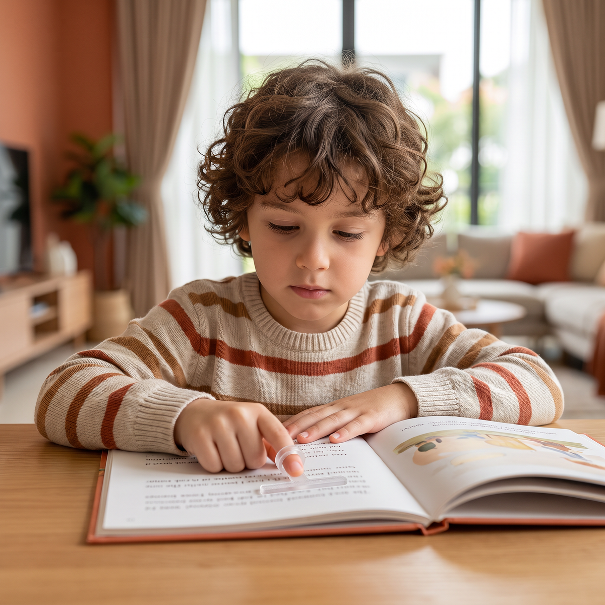 Kids’ Finger Reading Tracker – Translucent Reading Guide
