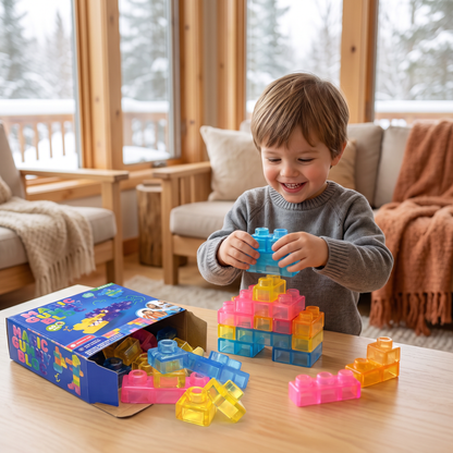 Safe & Soft Squishy Jelly Building Blocks for Kids
