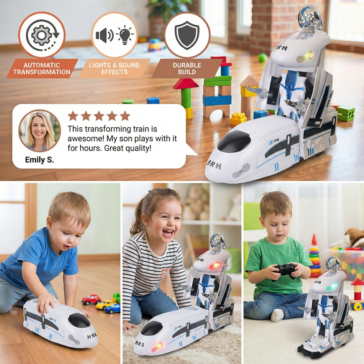 Transforming Robot Train Toy