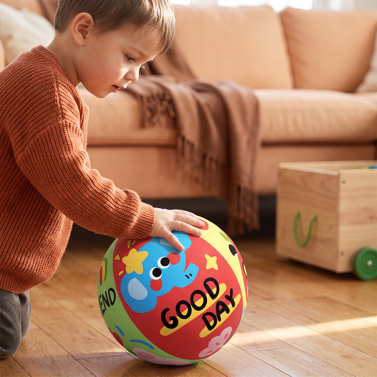 Soft & Safe Silent Indoor Play Ball for Kids