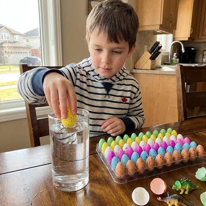 Hatching Dinosaur Egg Kit – Grow-in-Water Dino Eggs with Surprise Toys