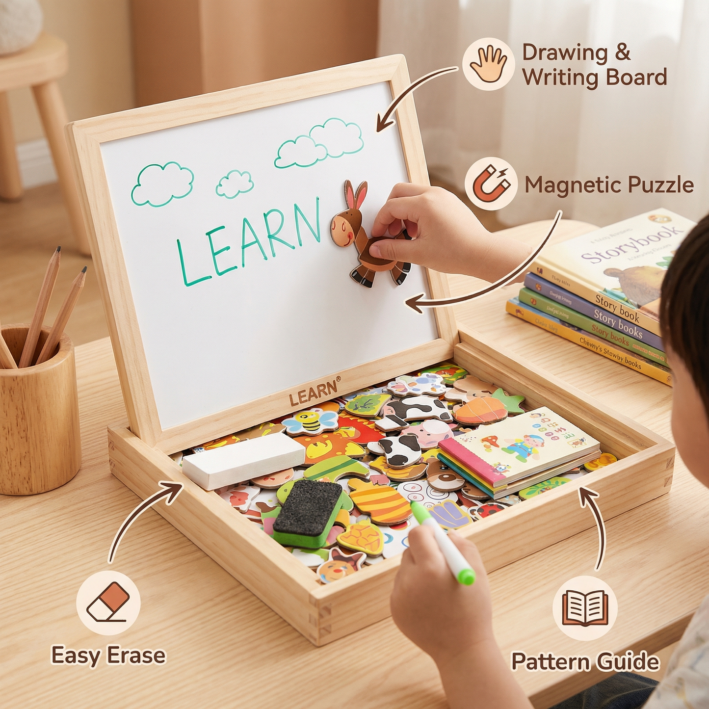 2-in-1 Montessori Drawing Board