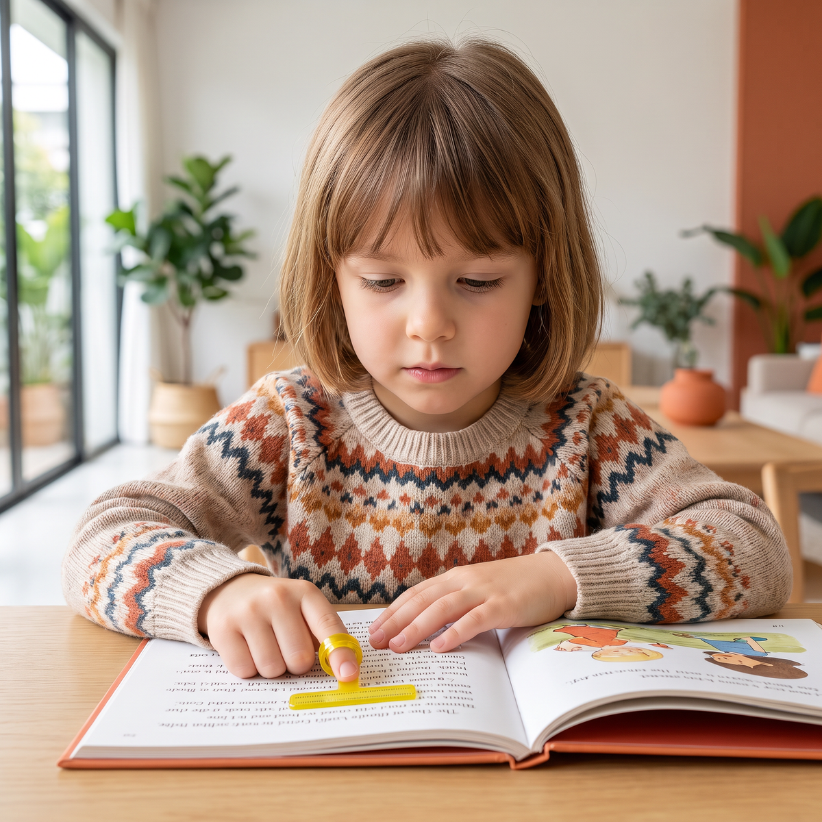 Kids’ Finger Reading Tracker – Translucent Reading Guide