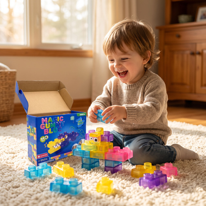 Safe & Soft Squishy Jelly Building Blocks for Kids