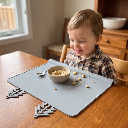 BabySafe Practical & Hygienic Silicone Baby Placemat with Raised Edge