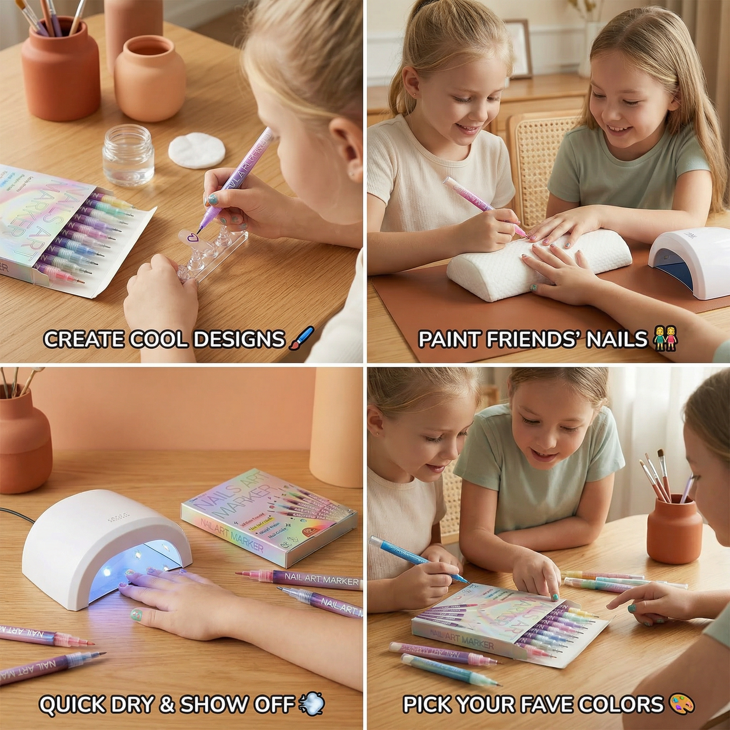 Nail Art Marker Set with Precision Tip – Acrylic Pens for Detailed Nail Designs