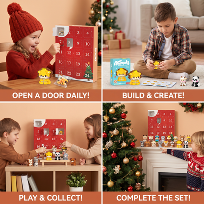 Adorable Animal Building Blocks Advent Calendar for Kids