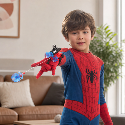 Superhero Web Launcher Glove Set – Wrist String Shooter with Suction Darts