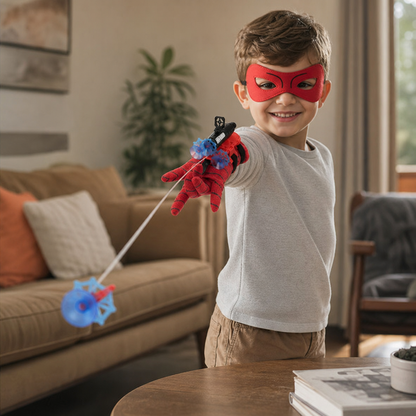 Superhero Web Launcher Glove Set – Wrist String Shooter with Suction Darts
