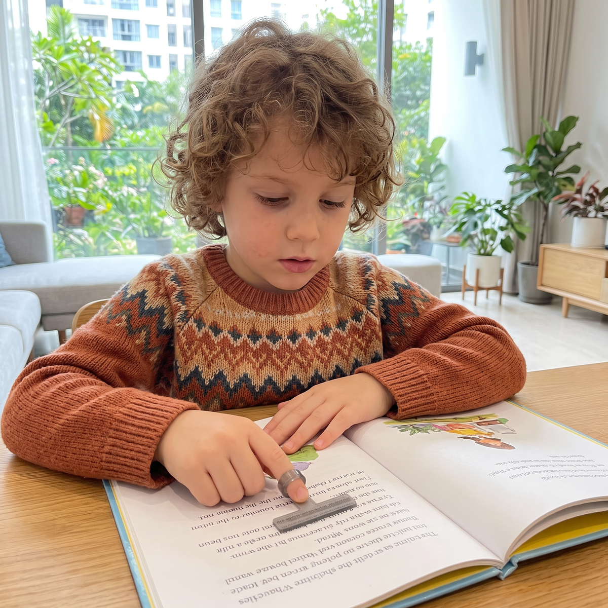 Kids’ Finger Reading Tracker – Translucent Reading Guide