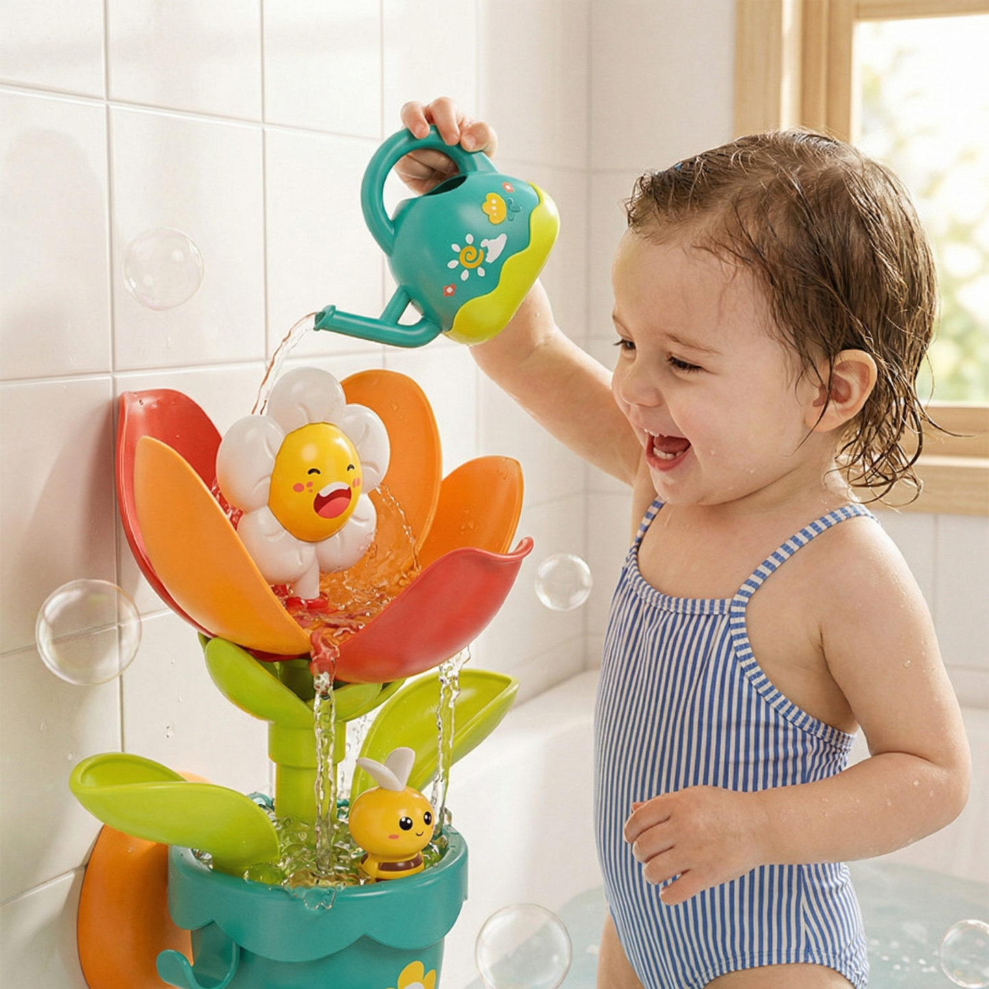 Flower Fun Bath Toy with Watering Can