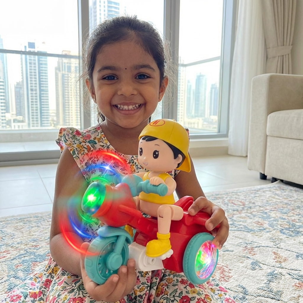 Glowing Music Kids Stunt Scooter Toy