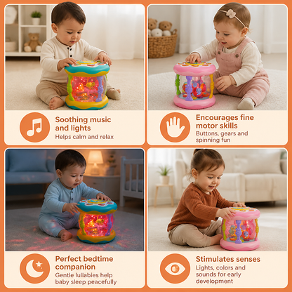Interactive Musical Toy with Lights – Montessori Sensory & Soothing Lullaby Toy