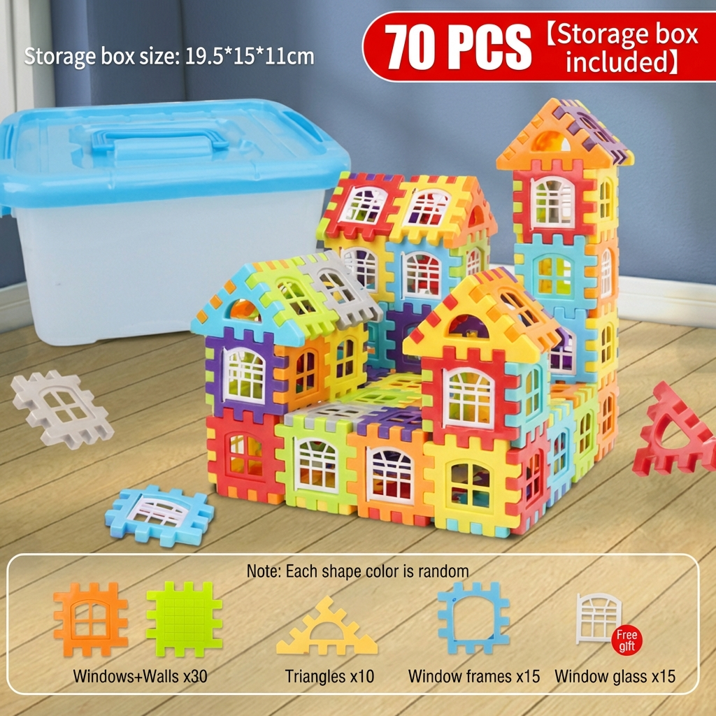 Montessori Window Building Blocks for Children