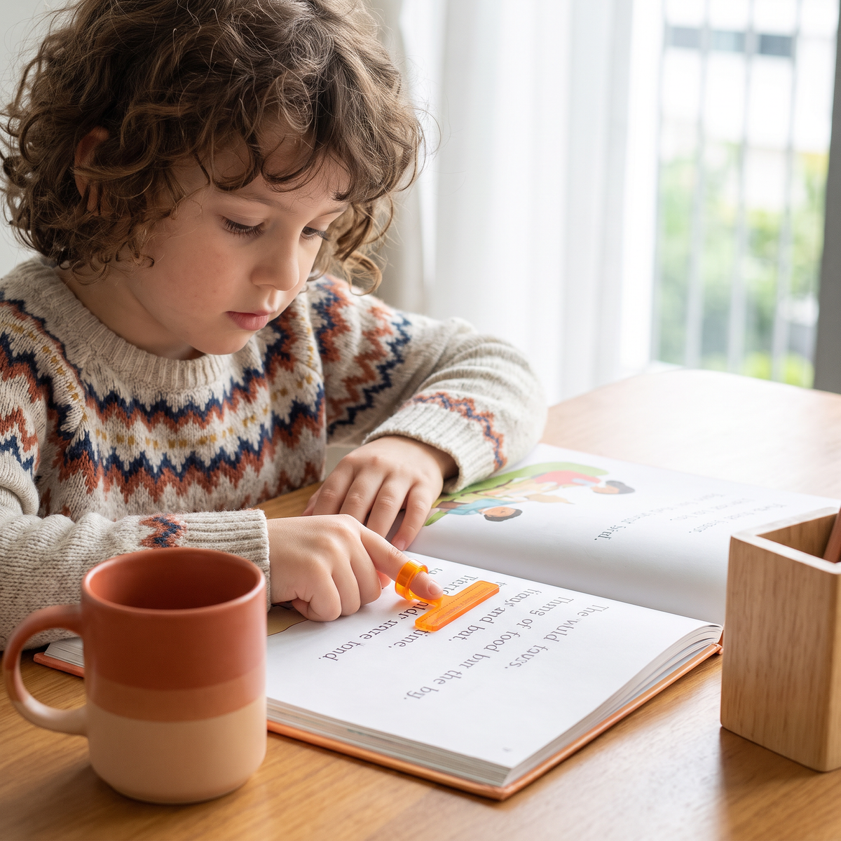 Kids’ Finger Reading Tracker – Translucent Reading Guide