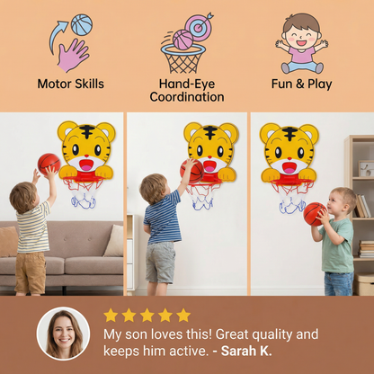 Cute Animal Basketball Set for Kids