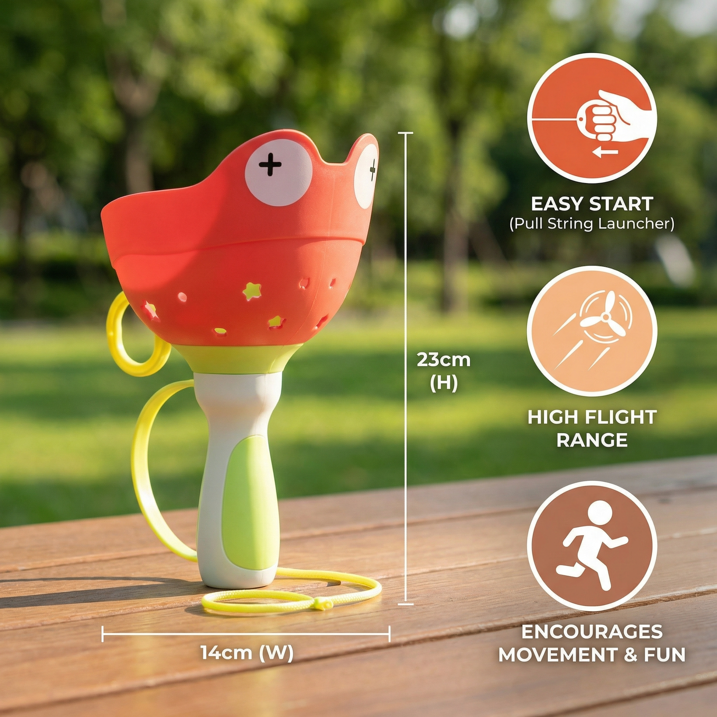 Flying Propeller Toy with Pull String Starter