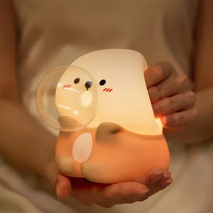 Cute Bubble Otter Silicone Night Light