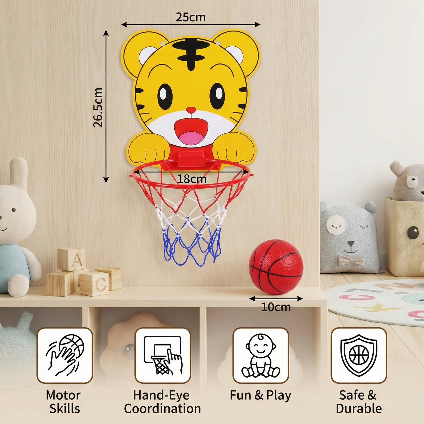 Cute Animal Basketball Set for Kids