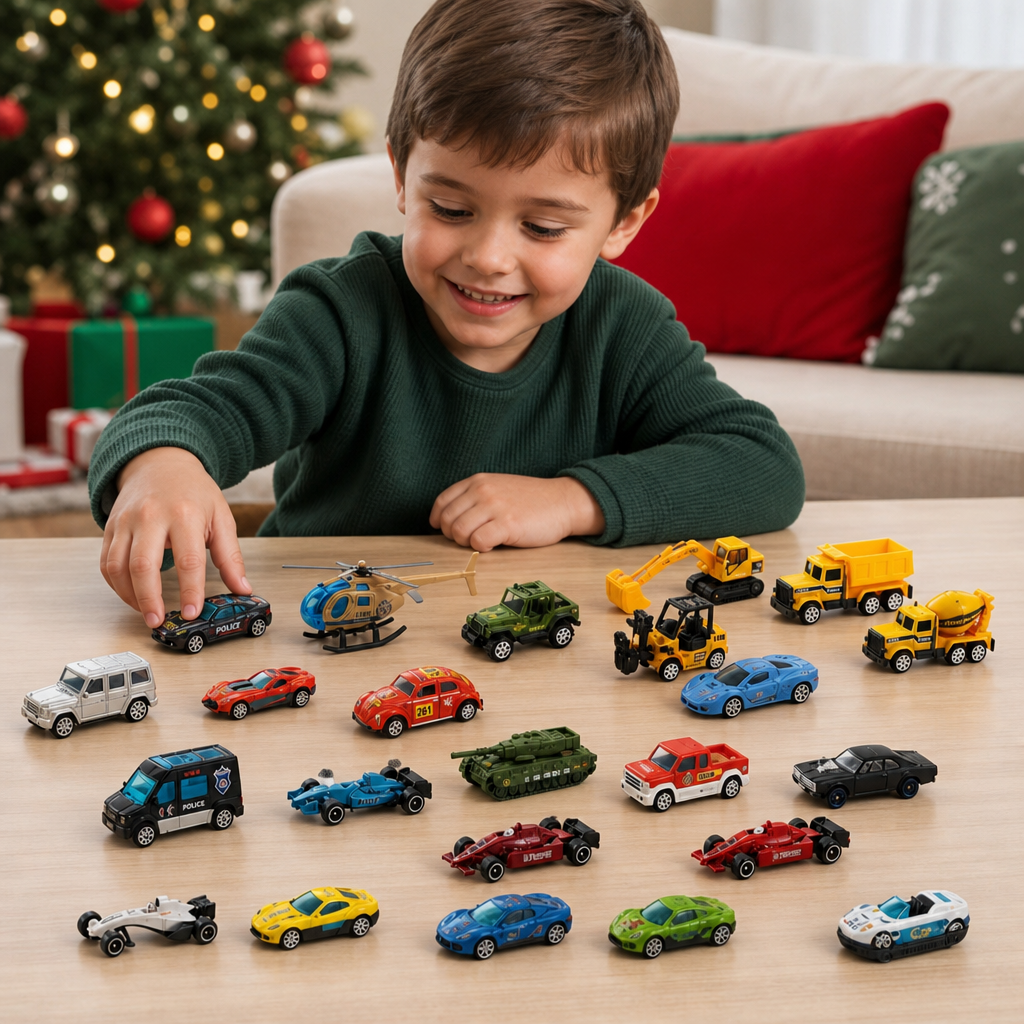 Christmas Die-Cast Car Advent Calendar for Kids